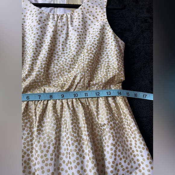 MODCLOTH Spellbinding Ability Gold Dots Dress, Size Medium - Picture 12 of 13